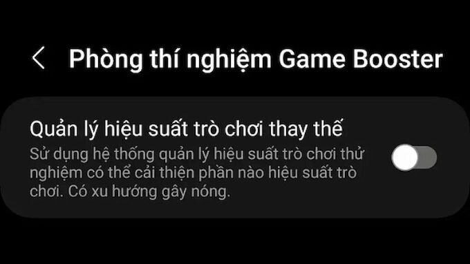 Bật Game Optimizing Service