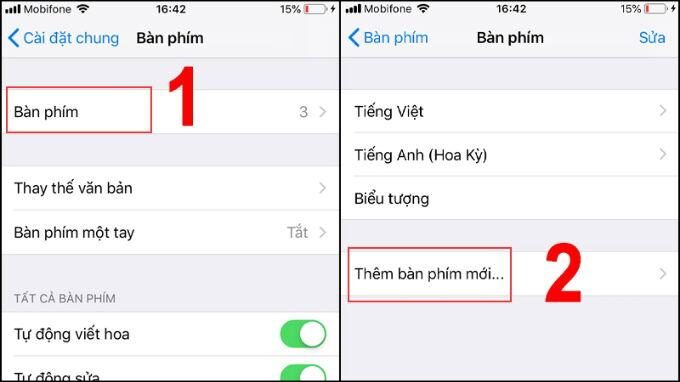 Bước 2 cài đặt bàn phím tiếng Trung