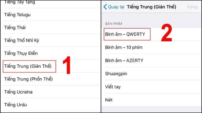 Bước 3 cài đặt bàn phím tiếng Trung