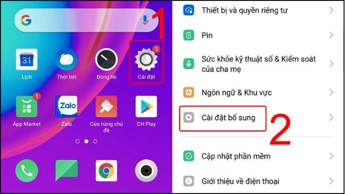 Cách reset OPPO bằng Cài đặt