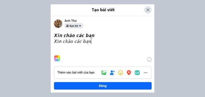 Chọn kiểu chữ trên YayText