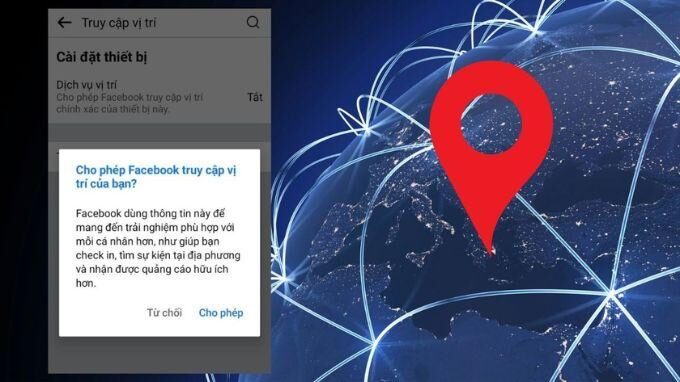 Điều kiện cần để tìm vị trí qua Facebook