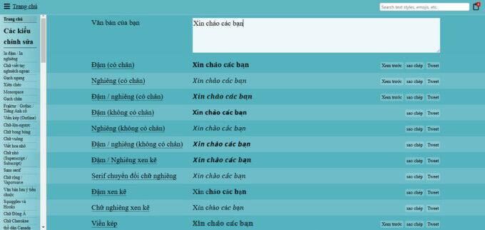 Nhập văn bản trên YayText